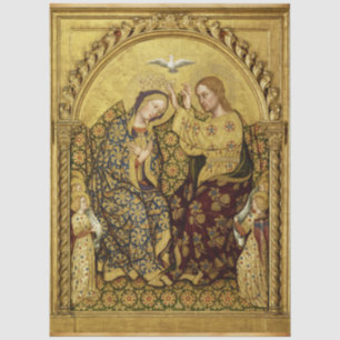 Papel De Seda CORONACIÓN DE LA VIRGEN por Gentile Da Fabriano