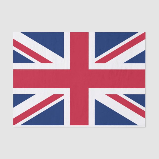 Papel De Seda Coronación del Rey Carlos III, bandera británica,  (Anverso)