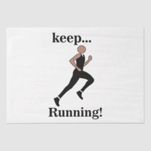 Papel De Seda Corredor Atleta Deporte