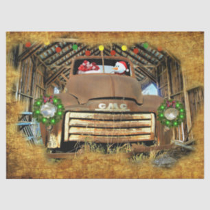Papel De Seda Corren Navidades de Frosty's Vintage GMC en camion