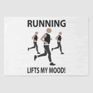 Papel De Seda Correr Me Levanta El Estado De Ánimo Correr
