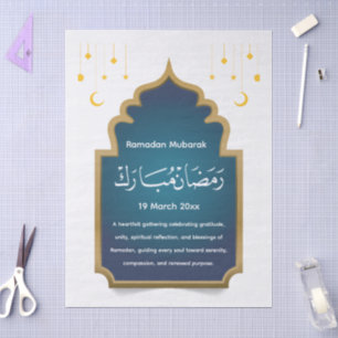 Papel De Seda Cortar Eid Mubara