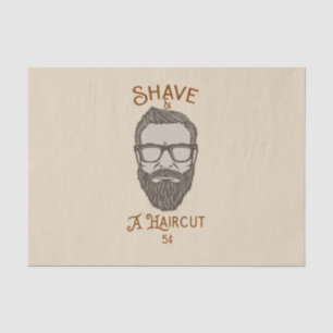 Papel De Seda Corte y un peinado gráfico tipo barbería retro