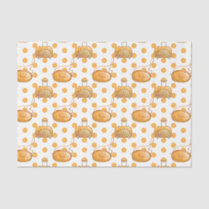Papel De Seda Cosas de Chicas (Diseño 51 Serie Amarillo/Naranja)