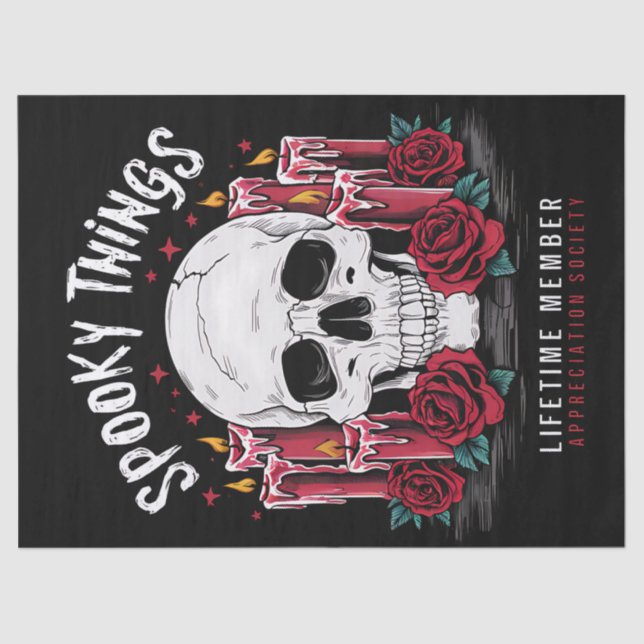 Papel De Seda Cosas espeluznantes Apreciación Sociedad Rosas de  (Anverso)