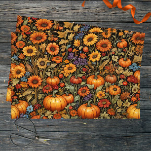 Papel De Seda Cosecha de Otoño con Vibrantes Colores de Otoño