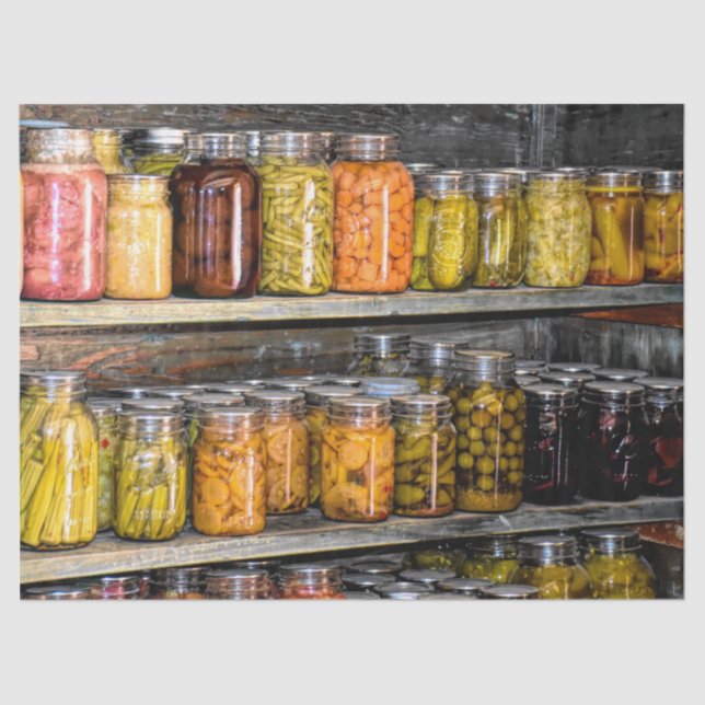 Papel De Seda Cosecha de otoño de reservas en lata (Anverso)