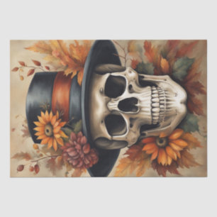 Papel De Seda Cosecha de otoño: espantapájaros en la descomposic