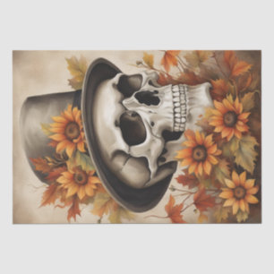 Papel De Seda Cosecha de otoño: espantapájaros en la descomposic