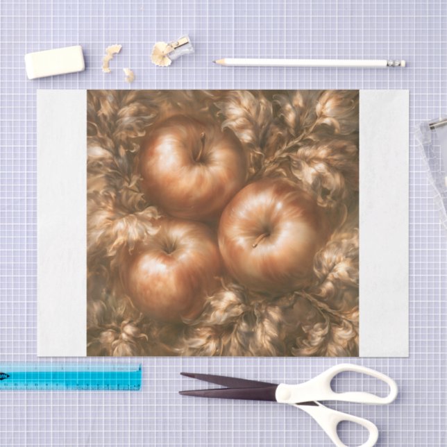 Papel De Seda Cosechar Manzanas (Artesanía)