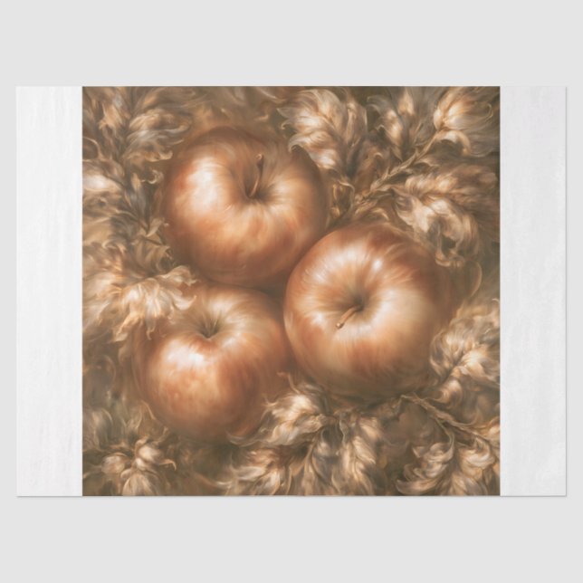 Papel De Seda Cosechar Manzanas (Anverso)