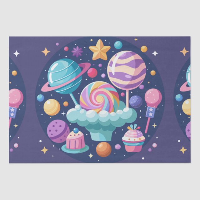 Papel De Seda Cosmic Candy Wonderland (Anverso)