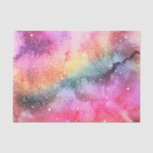 Papel De Seda Cosmico Rosa (Diseño 9 de la Serie Rosa)
