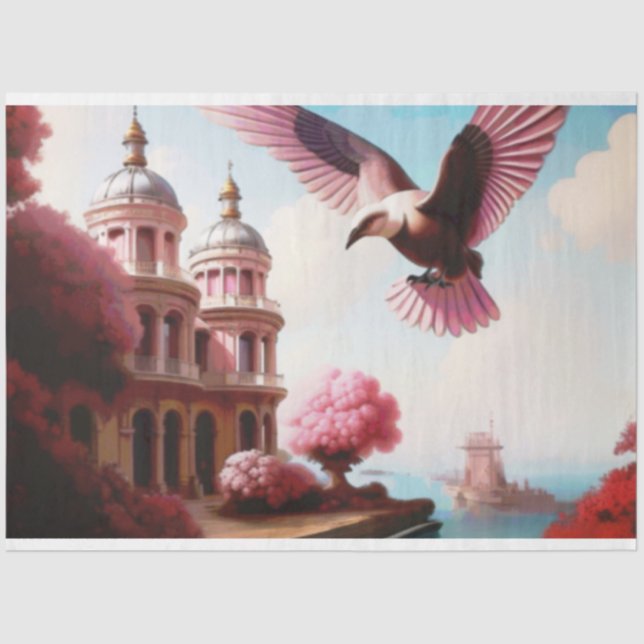 Papel De Seda Costa de las Aves Francesa (Anverso)