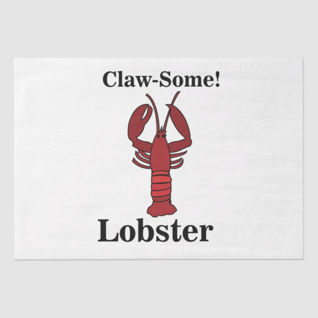 Papel De Seda Costa de Verano de Lobster de Maíz Rojo (Anverso)