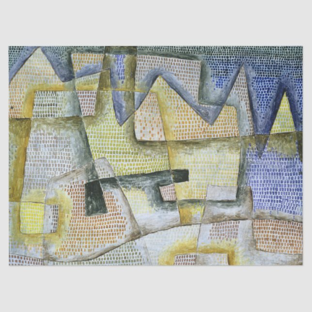 Papel De Seda Costa rocosa de Paul Klee (Anverso)