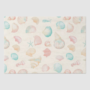 Papel De Seda Costa Rústica - Aguas marinas, pez estrella, arrec