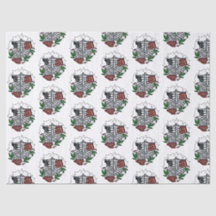 Papel De Seda Costillas florales