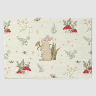 Papel De Seda Cottagecore Botanico Mushroom Woodland Decoupage