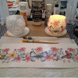 Papel De Seda Cottagecore Floral & Butterfly Elements Decoupage