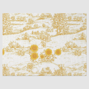 Papel De Seda Cottagecore Girasol Toile Campestre