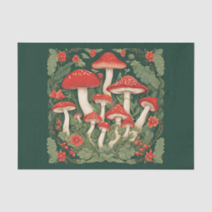 Papel De Seda Cottagecore Mushrooms Decoupage