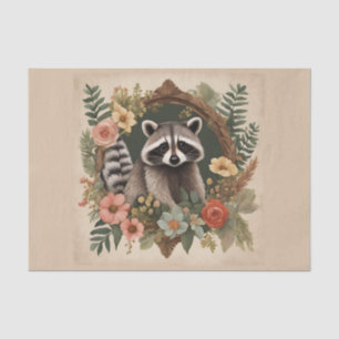 Papel De Seda Cottagecore Raccoon Decoupage