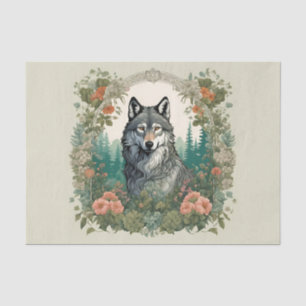 Papel De Seda Cottagecore Wolf Decoupage