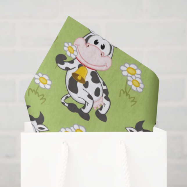 Papel De Seda Country Cows  (Bolsa de regalo)