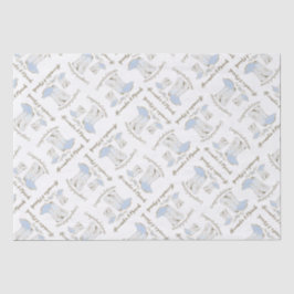 Papel De Seda Cowboy Baby Shower Country Western Blue Boy