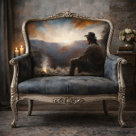 Papel De Seda Cowboy de Decoupage Atardecer del Cañón