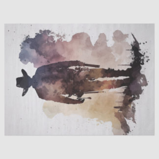 Papel De Seda Cowboy Western Watercolor Decoup