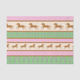 Papel De Seda Cowgirl Horse Pony Cute Primer Fiesta
