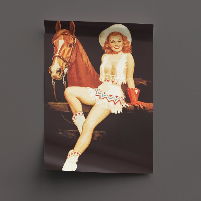 Papel De Seda Cowgirl Pin Up (Subido por el creador)