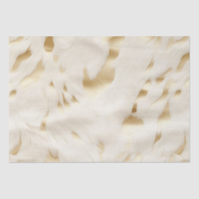 Papel De Seda Cowhide de oro blanco crema occidental (Anverso)