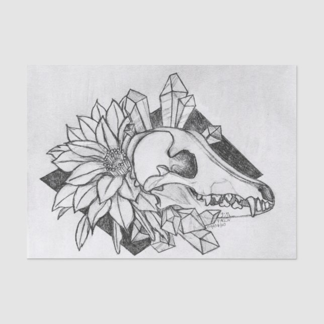 Papel De Seda Coyote de cristal (Anverso)