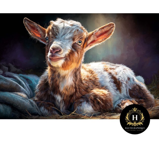 Papel De Seda Cozy Barn Baby Goat Portrait (Subido por el creador)