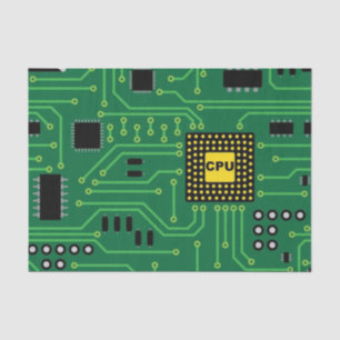 Papel De Seda CPU I de la placa de circuito del empollón