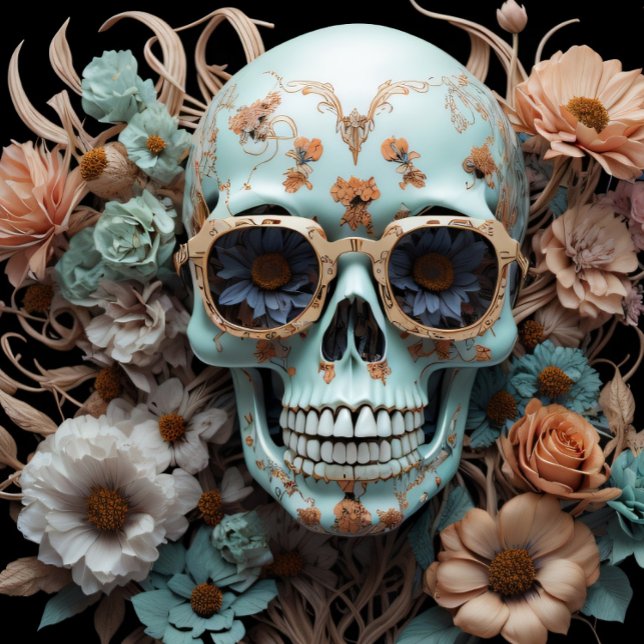 Papel De Seda Cráneo de flor Papier Mousseline (Subido por el creador)
