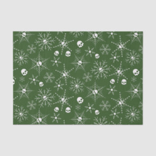 Papel De Seda Cráneo espeluznante Creepmas Navidades Copos de ni