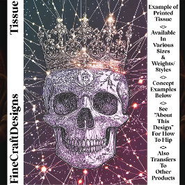 Papel De Seda Cráneo gótico de Cyberpunk y desenlace de U2M de l