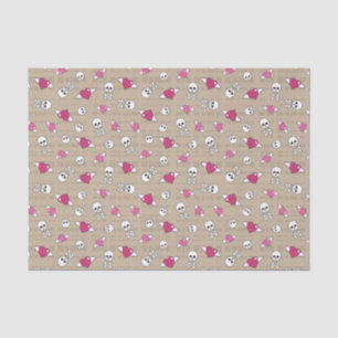 Papel De Seda Cráneos