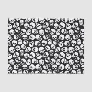 Papel De Seda Cráneos en modelo negro del fondo