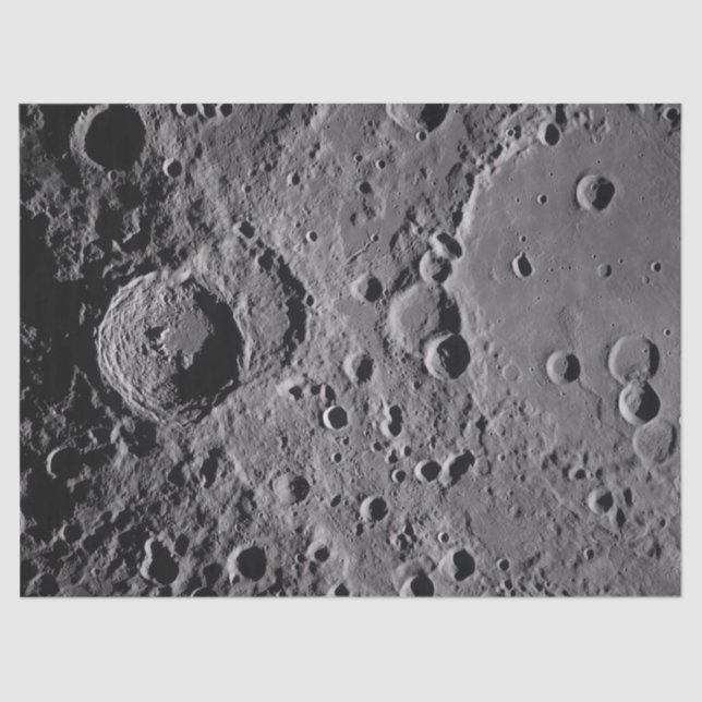Papel De Seda Cráteres lunares Artemis II (Anverso)