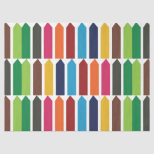 Papel De Seda Crayones Escuela Niños Niñas Diversión Colorido