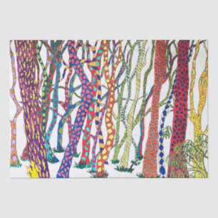 Papel De Seda Crazy Forest colorida diversión feliz
