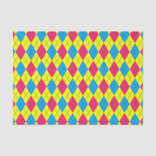 Papel De Seda Crazy Kids Colors-Argyle 3-TISSUE WRAP PAPER