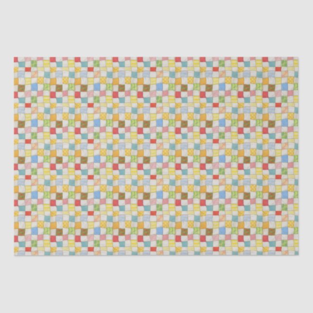 Papel De Seda CRAZY QUILE Tissue Paper (Anverso)