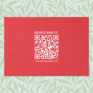 Papel De Seda Crea instantáneamente tu propio código QR Rojo e