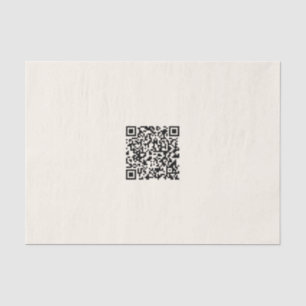 Papel De Seda Crea instantáneamente un código QR Blanco desact